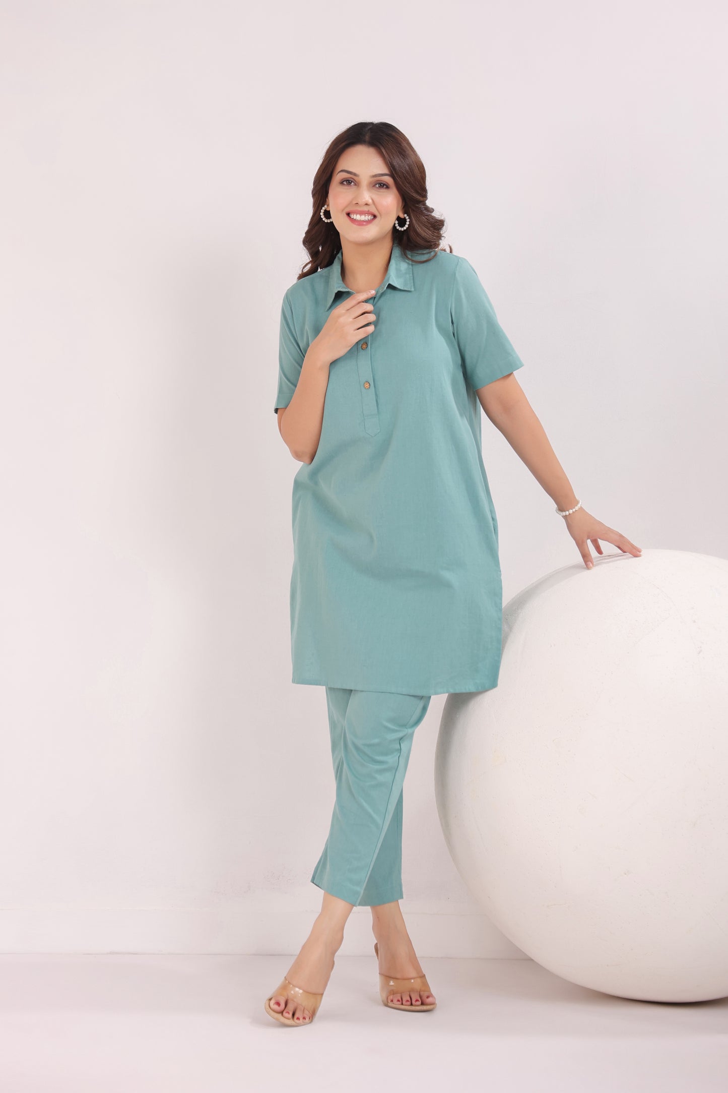 Aqua Grace Cotton Co-ord Set