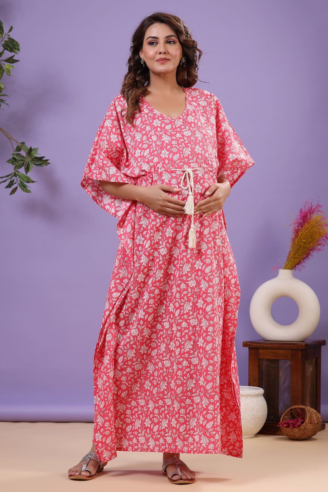 Roseate Dream Maternity & Nursing Kaftan