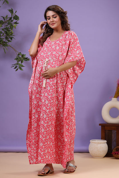 Roseate Dream Maternity & Nursing Kaftan