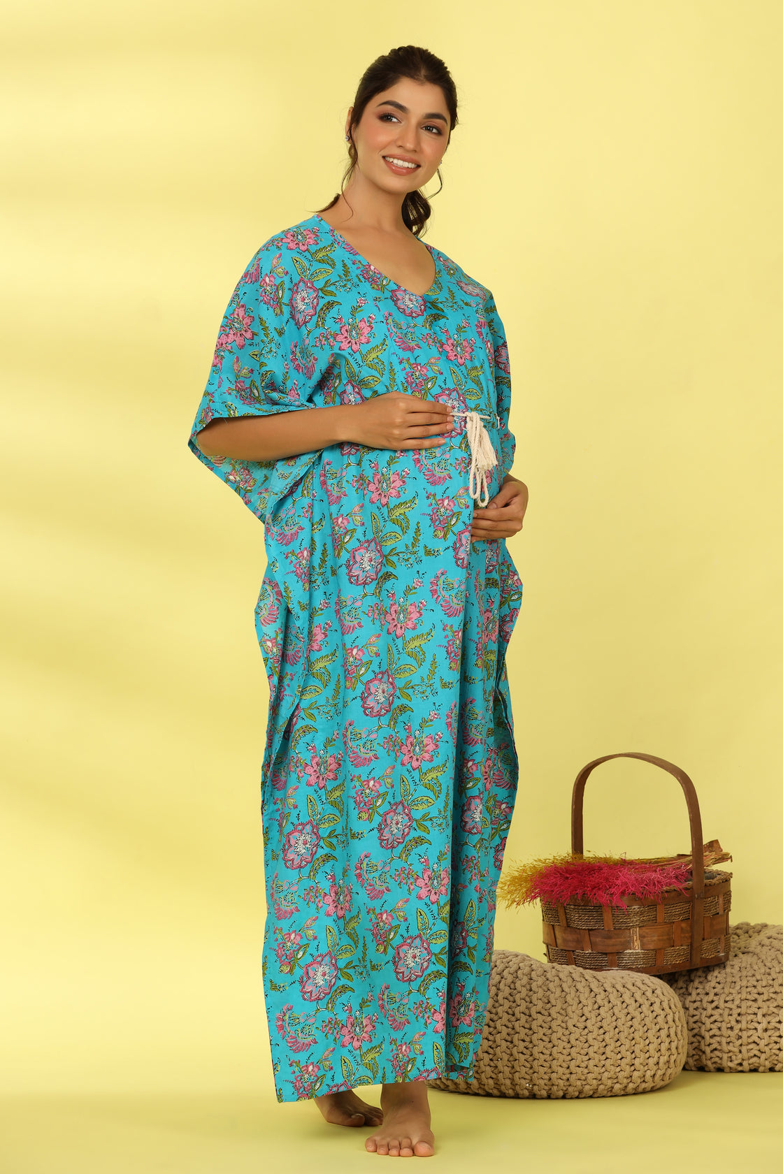 Whispers Of The Tropics Maternity & Nursing Kaftan