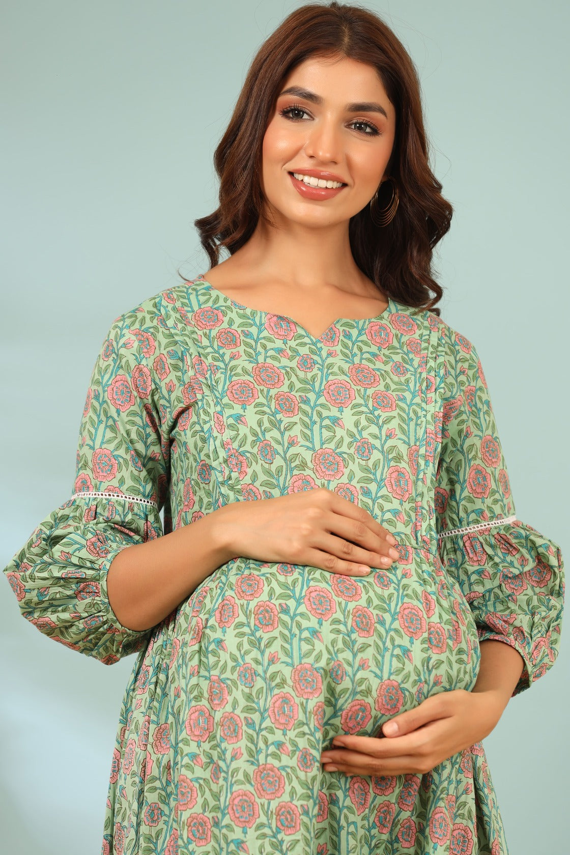 Spring Whisper Maternity & Nursing Dress