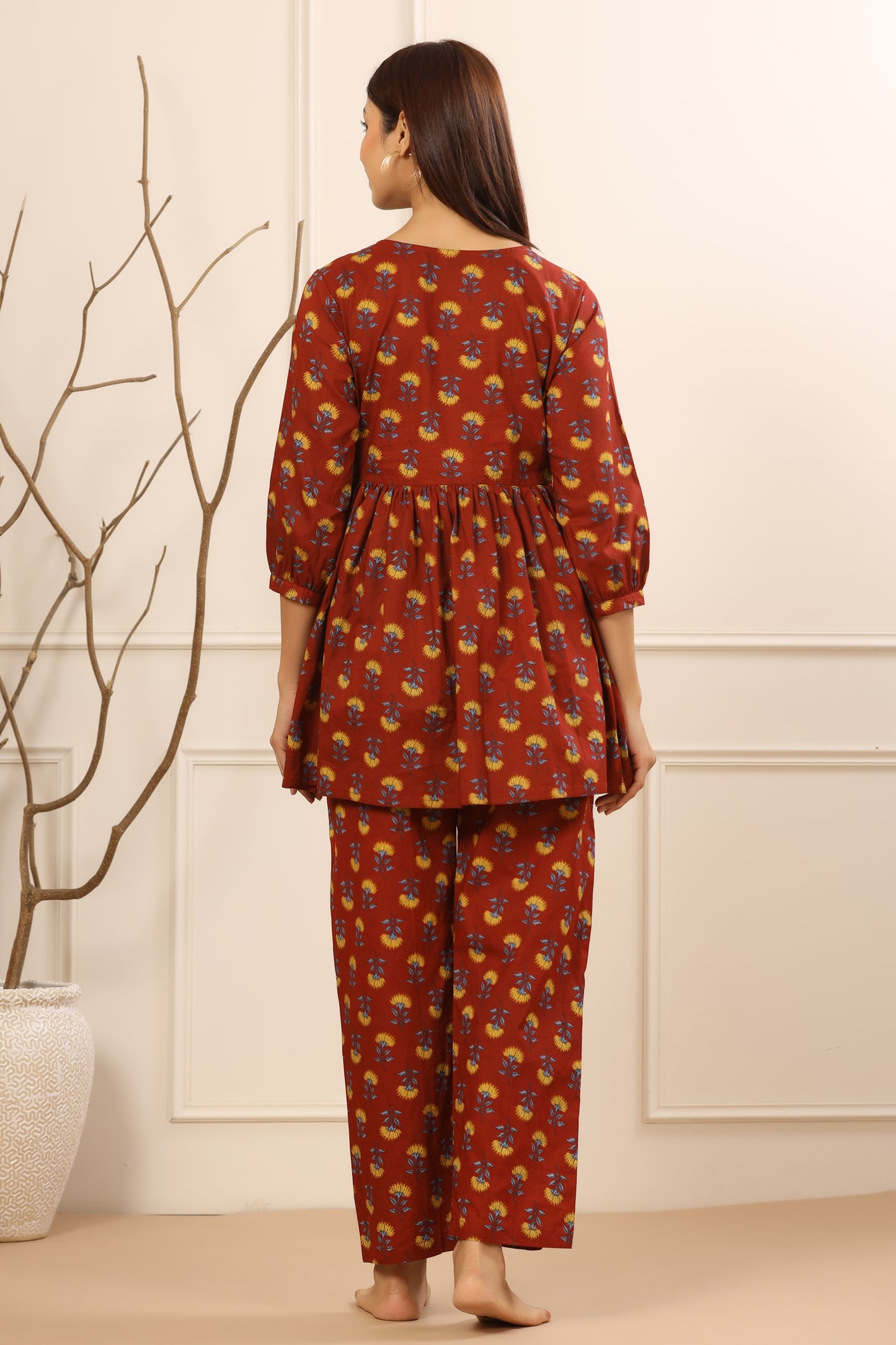 Flower Power Red Maternity & Nursing Set