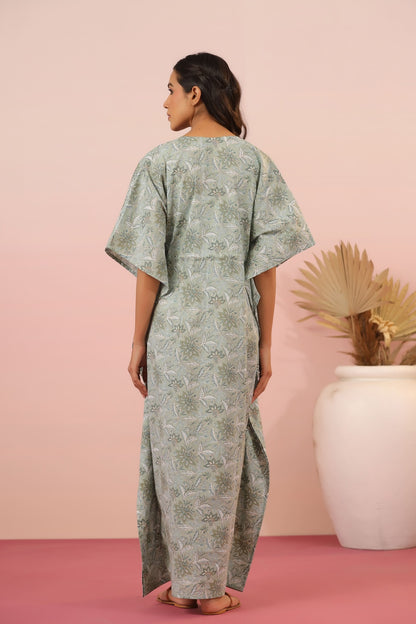 Savannah Safari Maternity & Nursing Kaftan