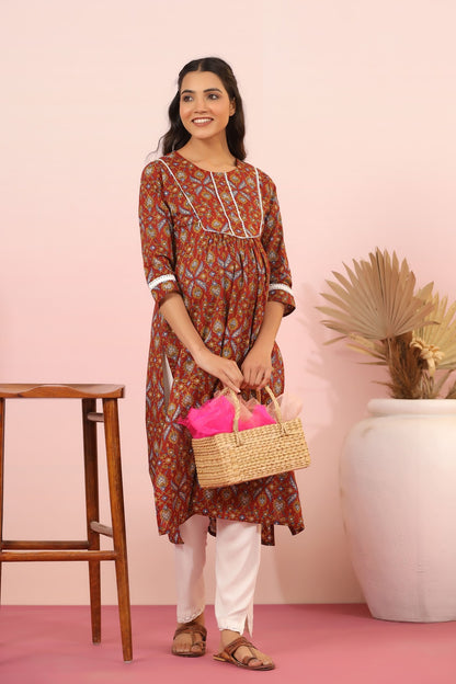 Bloom Craft Maternity & Nursing Kurta