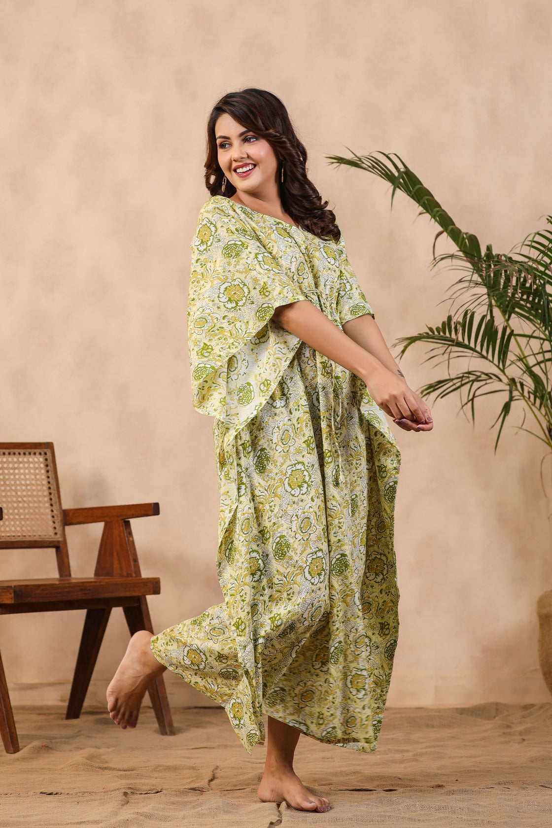 Lemonade Breeze Cotton Kaftan