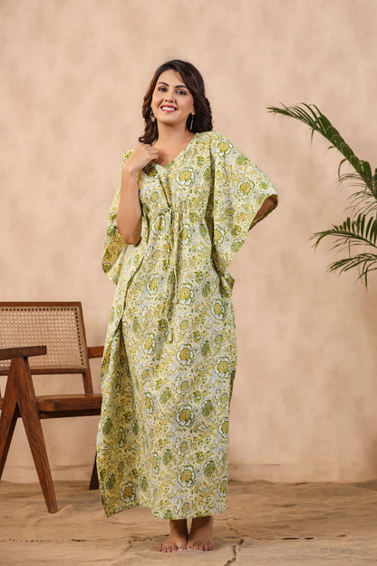 Lemonade Breeze Cotton Kaftan