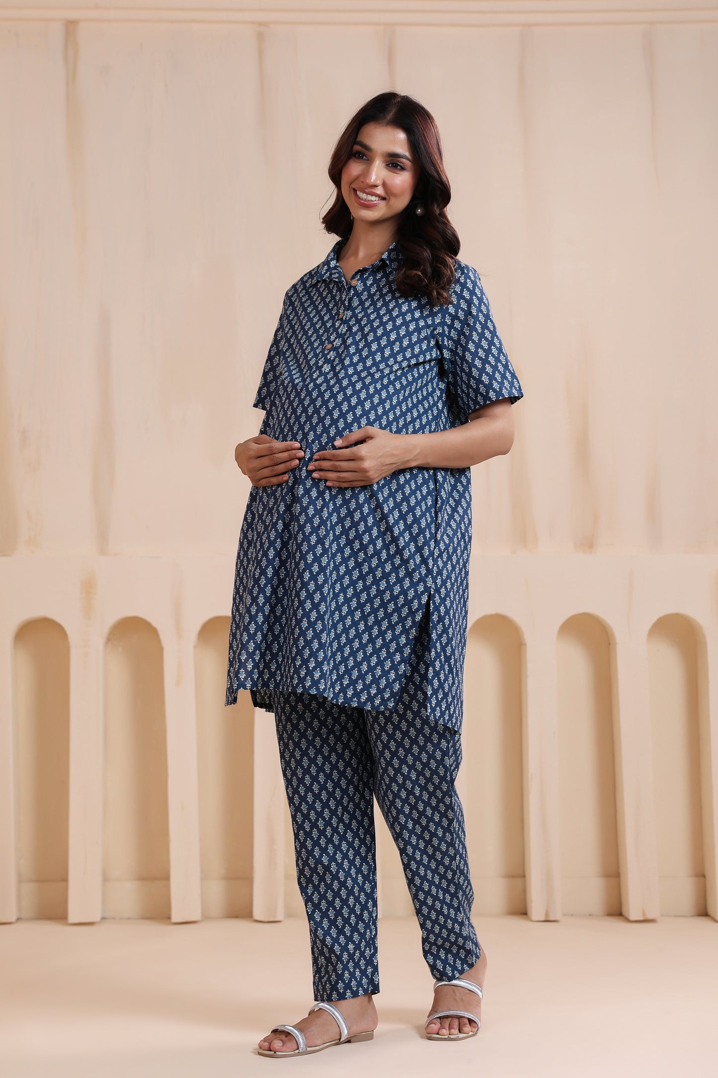 Indigo Impressions Maternity & Nursing Co-ord Set