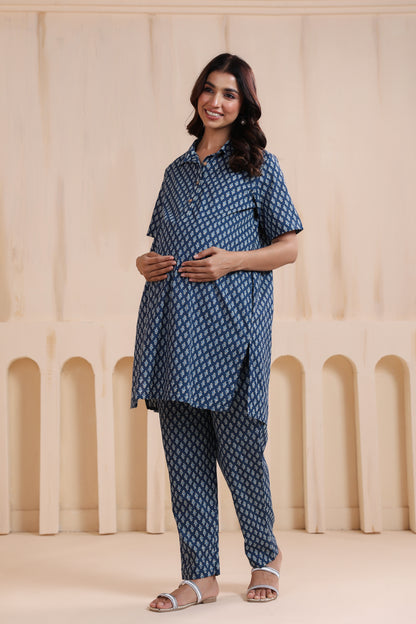 Indigo Impressions Maternity & Nursing Co-ord Set