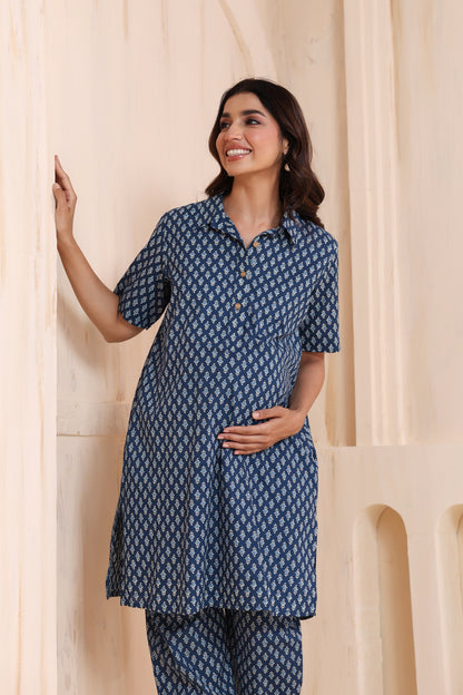 Indigo Impressions Maternity & Nursing Co-ord Set