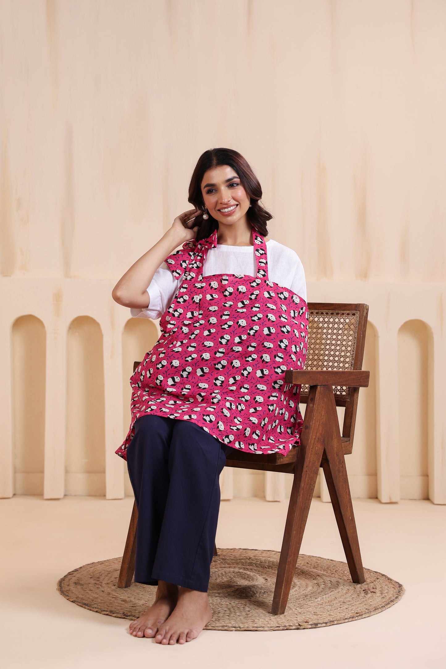 Panda Paradise Pink Feeding Cover