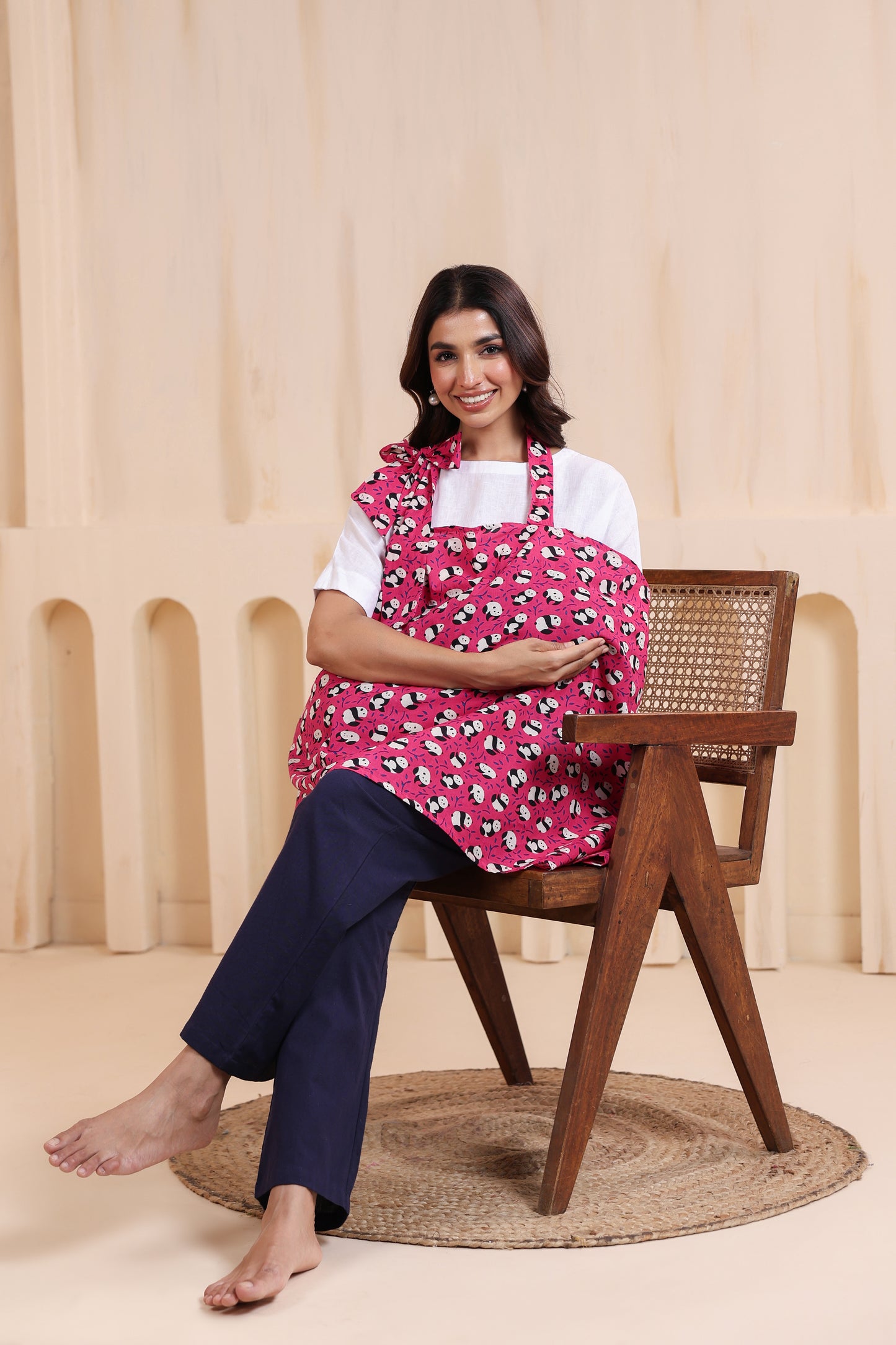 Panda Paradise Pink Feeding Cover